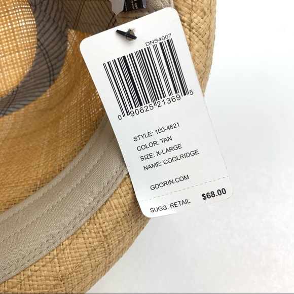Goorin Bros Hat Straw Fedora Coolridge - Picture 7 of 8